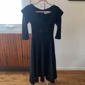 50s Style Tatyana Black Dress